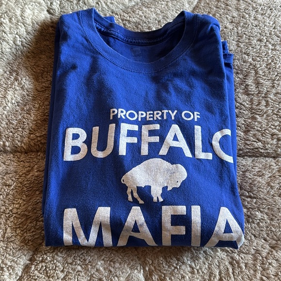 Hanes Tops - Hanes 2021 Buffalo Bills Property of Buffalo Mafia Short Sleeve Tee